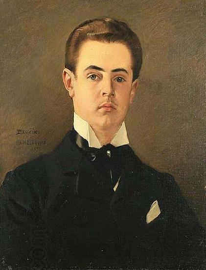Vaclav Brozik A Portrait of the Artist Son, Maurice China oil painting art